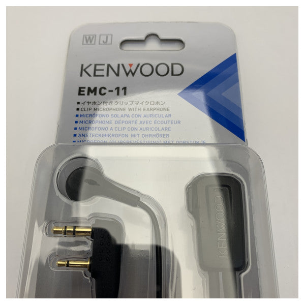 Microfono a clip Icom EMC-11 con auricolare per uso manuale 