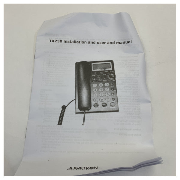 هاتف Alphatron AlphaConnect TX250 نسخة المكتب هاتف سلكي 