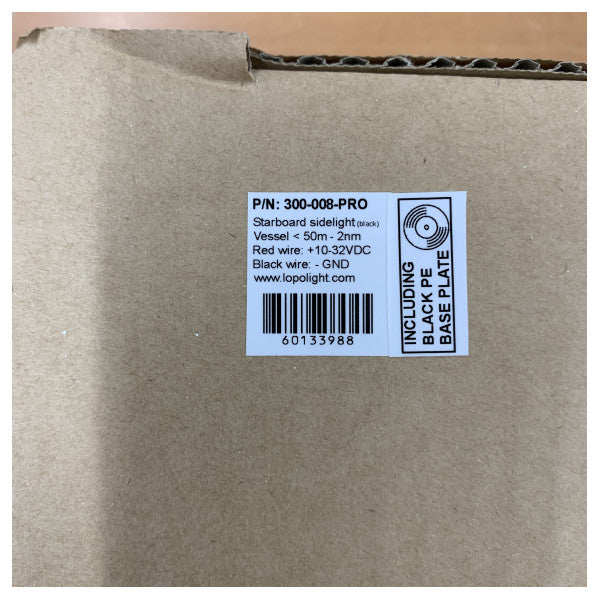 Φωτιστικό Πλευρικό Δεξί Lopolight Μαύρο Πράσινο - 301-008-PRO 