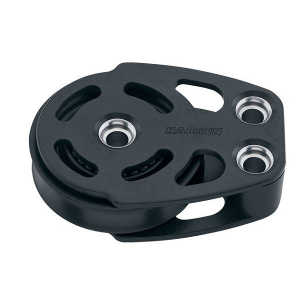 Harken ESP 75 mm Aluminium schwarz beschichteter Fußblock - 6092NP 