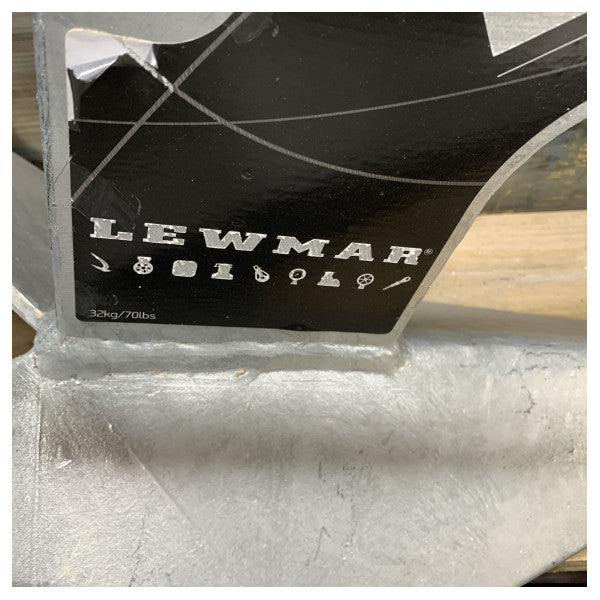 Lewmar Delta 32KG | 70 lbs поцинкован плуг анкер - 0110832 - 0057432 