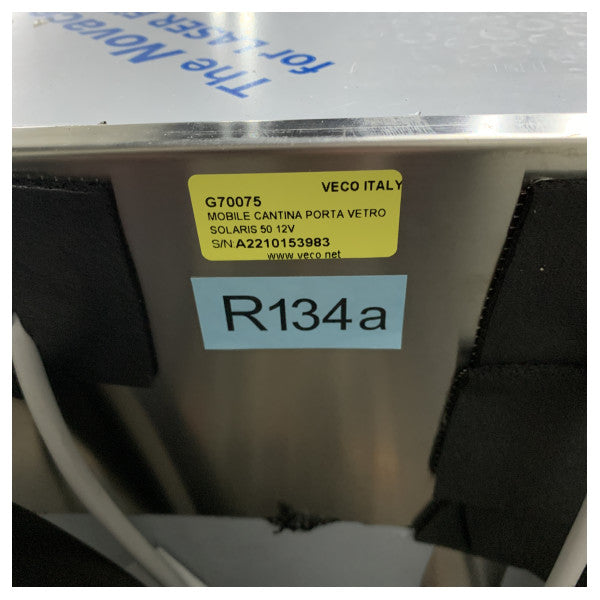 Veco Edelstahl Einbau-Weinkeller für 9 Flaschen 40L - 416 x 420 x 558 mm - G70075 12V 