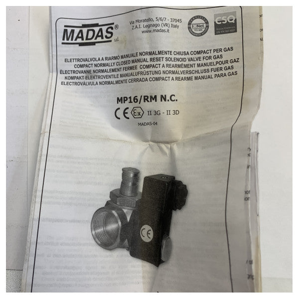 Madas DN15 24V EV128.29 Magnetventil 