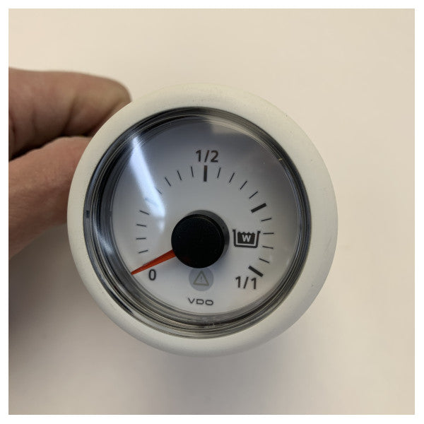 VDO ViewLine 廃水レベルゲージ ホワイト 12/24V - A2C53210833 