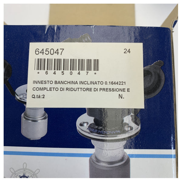 Osculati 1644221 Σετ Σύνδεσης Νερού Washdown από Ανοξείδωτο Χάλυβα 