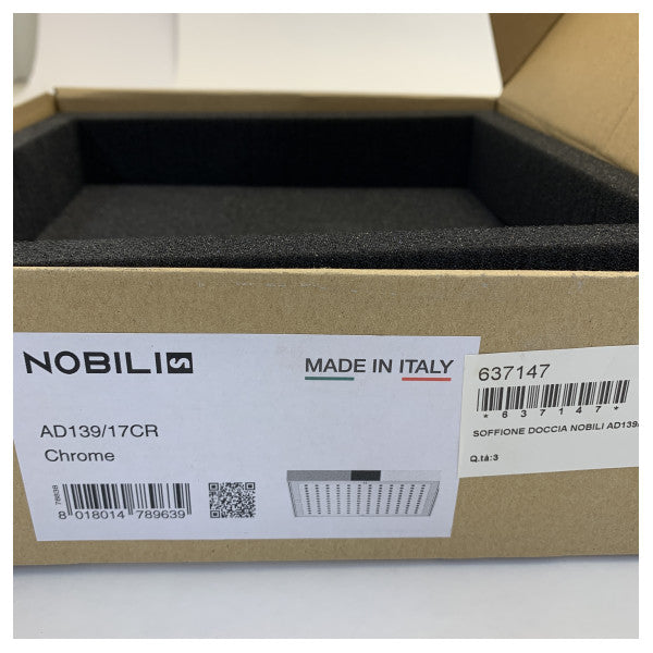 Nobili AD139/17CR Chrome 20 x 20 Kappella tal-Duħħan 