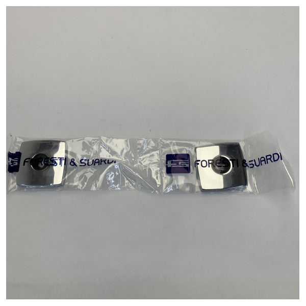 Σετ Χειρολαβής Πόρτας Foresti Suardi Brass Chrome Τετράγωνης Σχεδίασης - 480A.C 