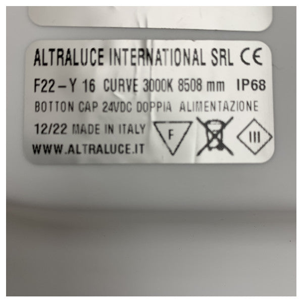 Altraluce Ευέλικτο IP68 Αδιάβροχο 24V LED Strip Light 3000K Θερμό Λευκό για θαλάσσια και εξωτερική χρήση