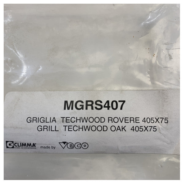 Rejilla de aire acondicionado Veco MGRS407 Techwood Oak 405 x 75mm 
