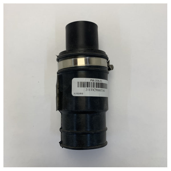 Тоалетна клапа Planus PW.006.01 с един изход черна 