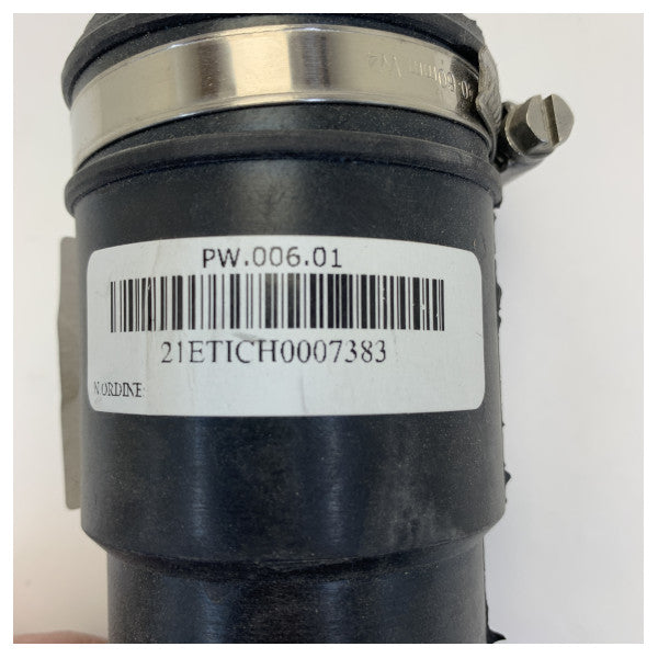 Тоалетна клапа Planus PW.006.01 с един изход черна 