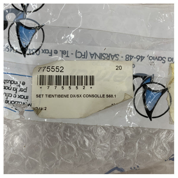 Supporto per console di navigazione in acciaio inossidabile Solaris Yachts S68 