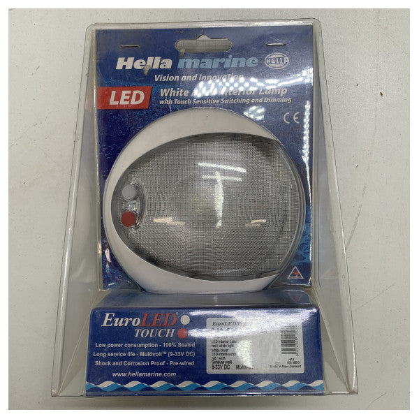 Hella Marine Red Touch Downlight Spot 12 / 24V White - 2JA 959 950-121