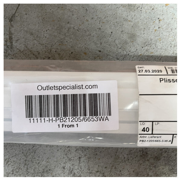 Dometic OceanAir PB2 1205 x 665 mm white blinds - TBF0729