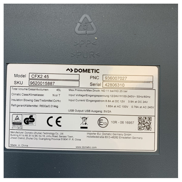 Dometic CFX2 Kompressor Kühlbox 45L Ocean 12/24/230V - 97000150817 