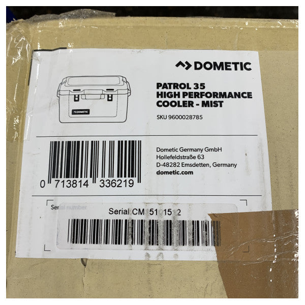 Dometic دورية 35 صندوق تبريد سالب 36 لتر ضباب - 9600028785 