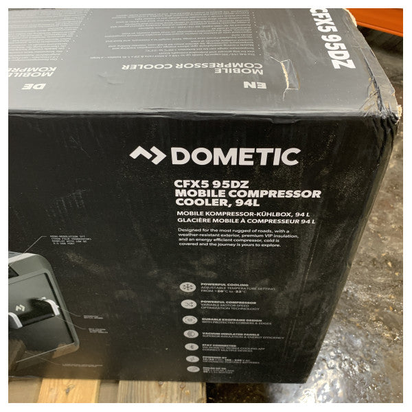 Dometic Caja de refrigeración CFX5 Compresor 95L Doble zona Negra - 97000050764 