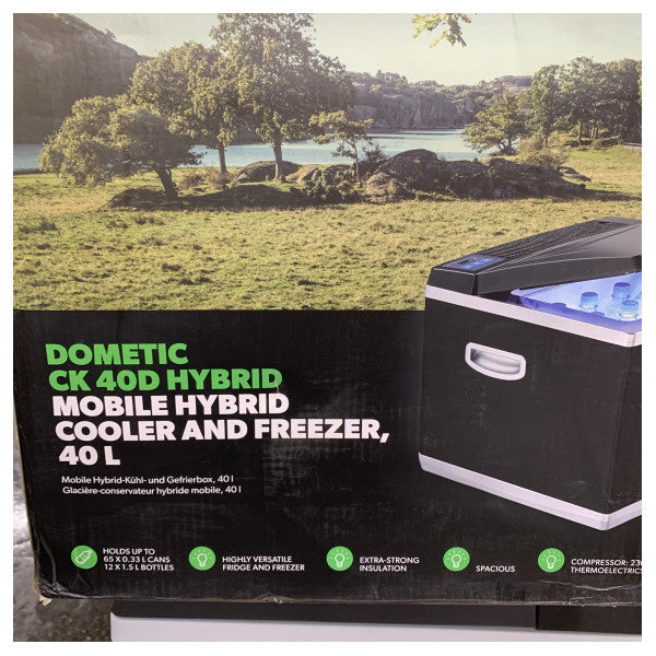 Dometic CK40D CoolFun Hybrid Compressor Cooling Box 40L Musta - 9600000774 