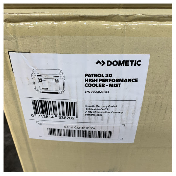 Dometic Patrol 20 Passive Refrigerator Box 19L Mist - 9600028784