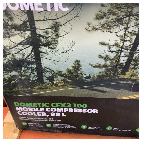 Dometic CFX3 Kompressor Kjøleboks 100L Svart 12/24/230V - 9600025336 