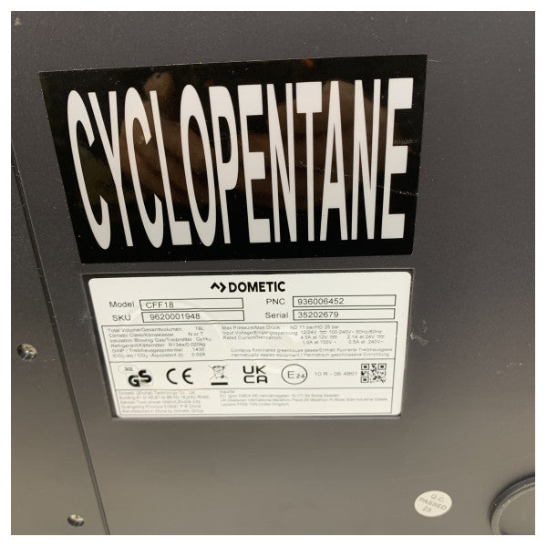 Dometic CFF-18 компресорний охолоджувальний ящик 19L 12/24/230V сірий - 97000133105 
