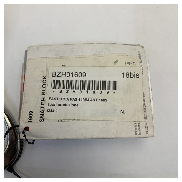 Harken 1609 64mm High Load Snatch Block with Trunnion Shackle