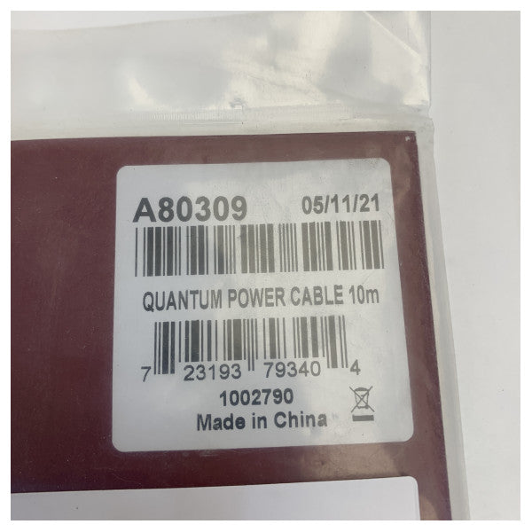Raymarine A80309 Quantum u Quantum 2 Radar Power Cable 10M 