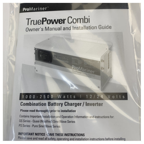 Promariner TruePower Combi 2000PS Combi Inverter / Laturi 2000W - 70A - 12V 