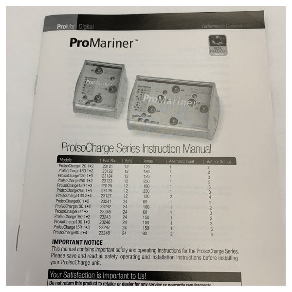 Isolador de Bateria ProMariner ProsolCharge 120 1-3 120A 1-3 Baterias 