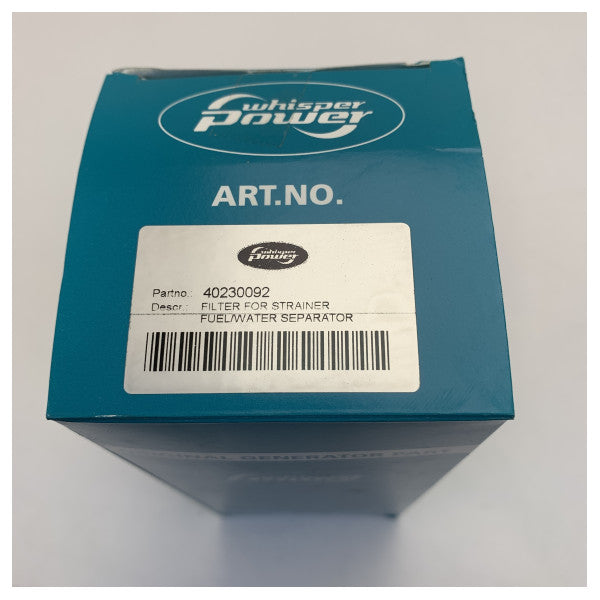Whisper Power 40230092 Fuel Filter - Water Separator Element