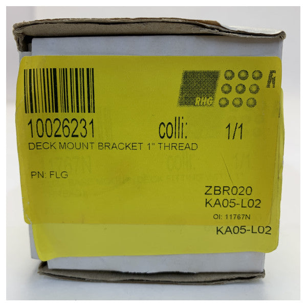 Support de montage sur le pont Procom FLG en acier inoxydable 1 pouce 