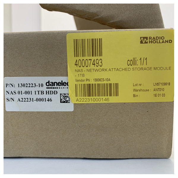 Danelec 1302223-10A NAS-verkko liitetty tallennusmoduuli 1TB 
