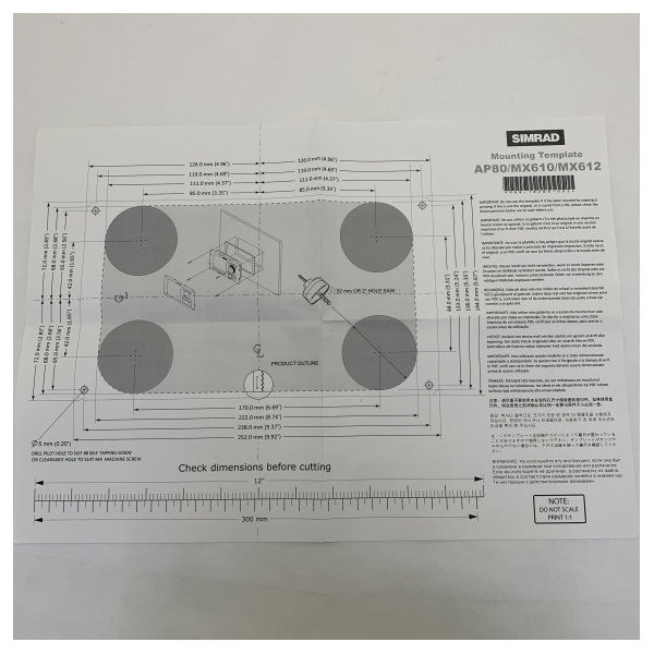 Simrad Pro GPS och DGPS DCU Navigeringsdisplay - MX612 
