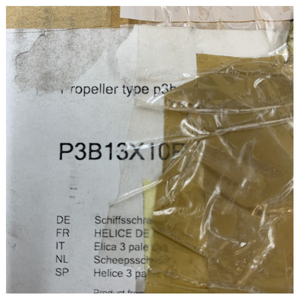 Vetus P3B13x10R potkuri 3-lapainen 13 x 10 tuumaa oikea 