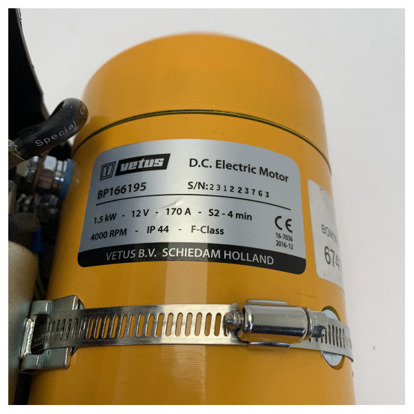 Vetus BOW3512E keulavipukone 35 KGF 12V 150 mm 