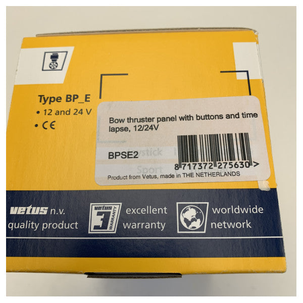 Vetus BPSE2 Ohjauspaneeli keulapotkurille ja peräpotkurille 