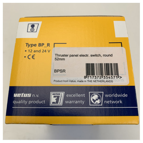 ボウスラスター用Vetus BPSRコントロールパネル 12/24V 