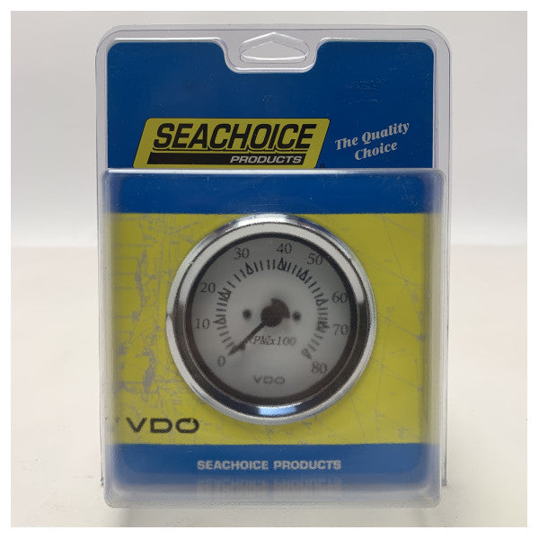 SEACHOICE VDO MOTOR Tachometer 8000 U / min Weiß - 15161