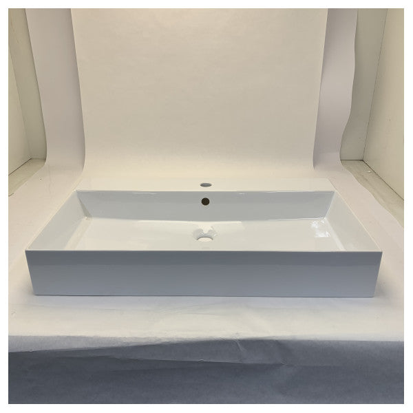 Azzure HOL80MB1-T Elegance firkantet vask 80 x 46 med overløp 