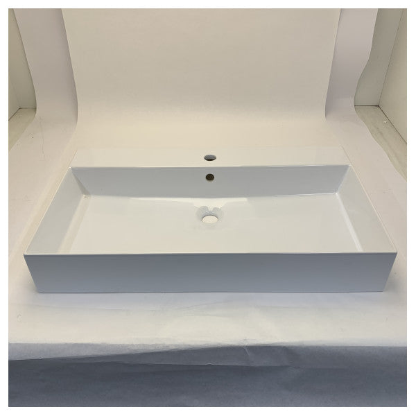 Azzure HOL80MB1-T Elegance firkantet vask 80 x 46 med overløp 