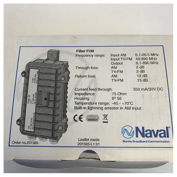 Naval 201565 Filter 30 FI30 Aktiv Antennefilter 