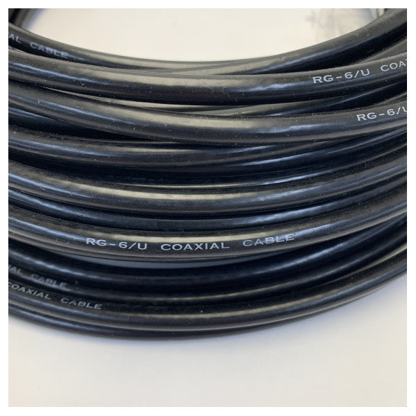 Naval 202002 RG6 Coax Cable bil-Kit F-Connector 50M 