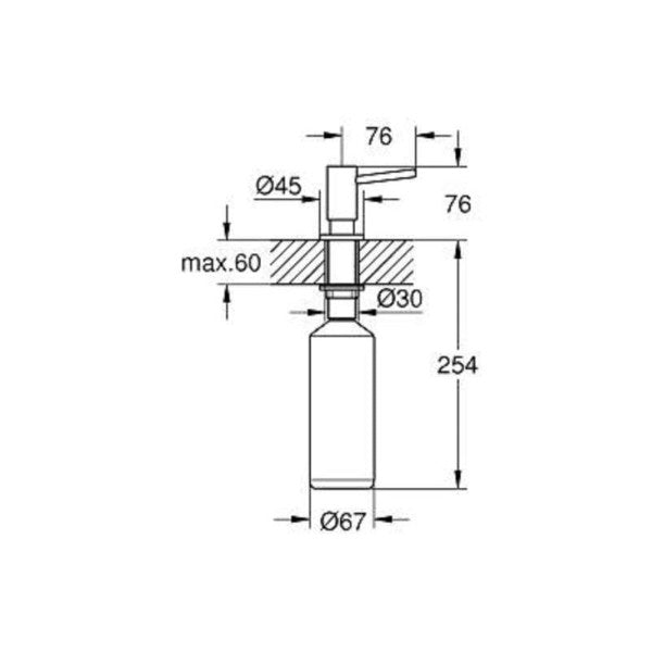 Grohe Cosmopolitan Tvålbehållare Krom Inbyggd - 40535000 