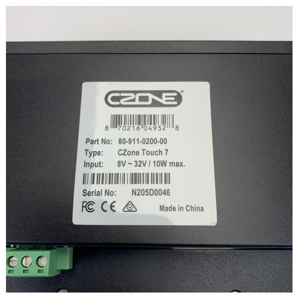 CZone 80-911-0200-00 Touch 7 7 tum kontrollerdisplay 