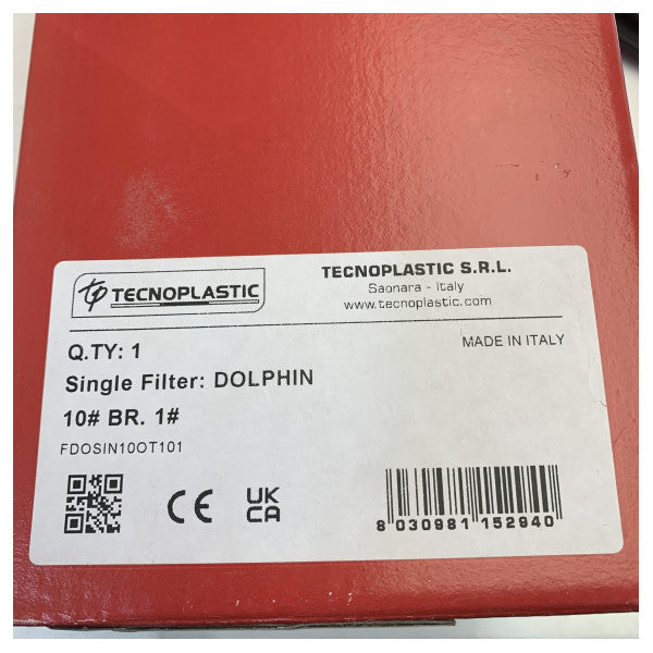 Capa de filtro de água de 10 polegadas com inserções de latão - 89-40-105 