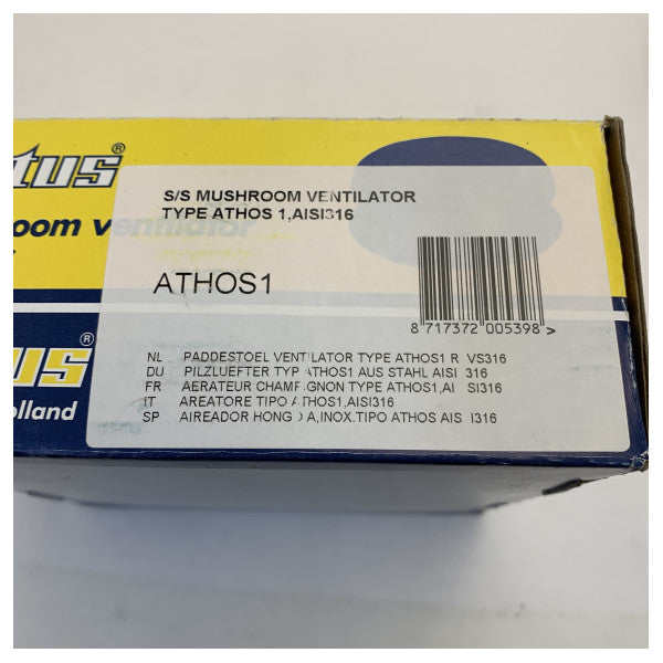 Vetus Athos-1 Нержавіючий пасивний вентилятор з москітною сіткою 