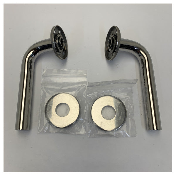 Formani BASICS LB3-19-1 Door Handle Stainless Steel with Rozet