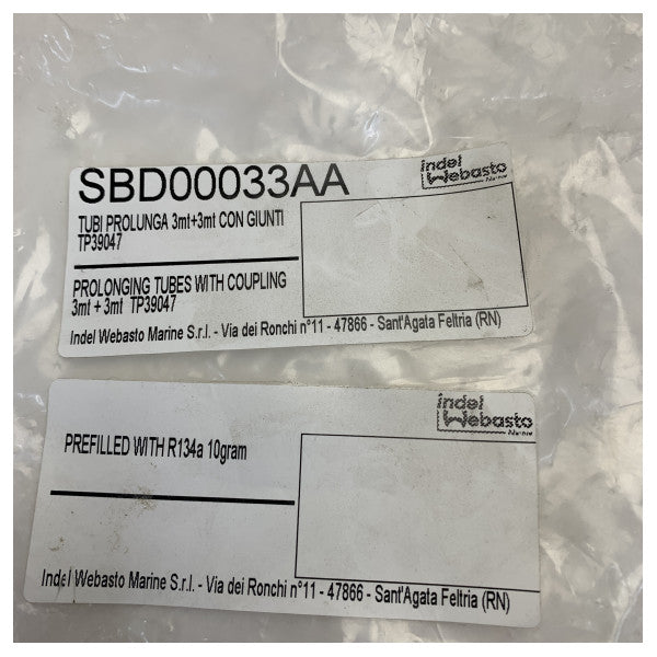 Isotherm SBD00033A Copper Compressor to Refrigerator Connection Hose Kit 3M 