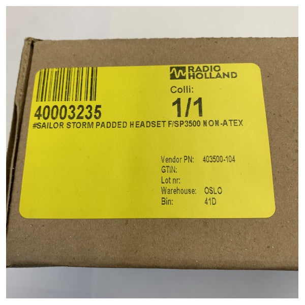 Sailor Storm Yastıklı Kulaklık SP3500 non ATEX 403500-104 için 