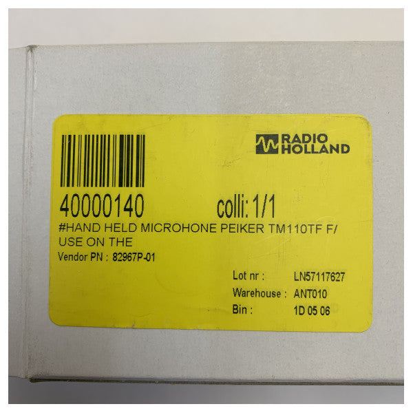 ميكروفون الاتصالات البحرية Jotron 82967P-01 مع اتصال RJ45 